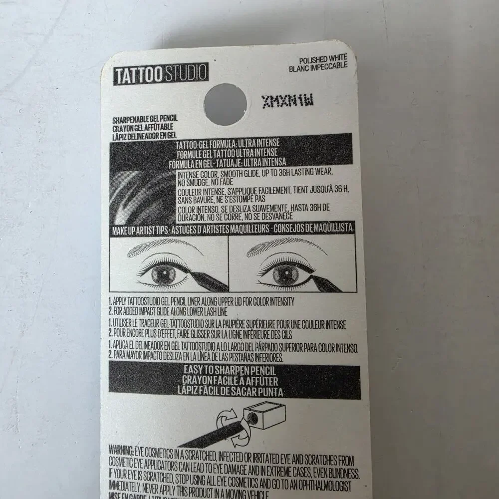Maybelline Tattoo Studio Liner 970 Polished White Waterproof Smudge Resistant
